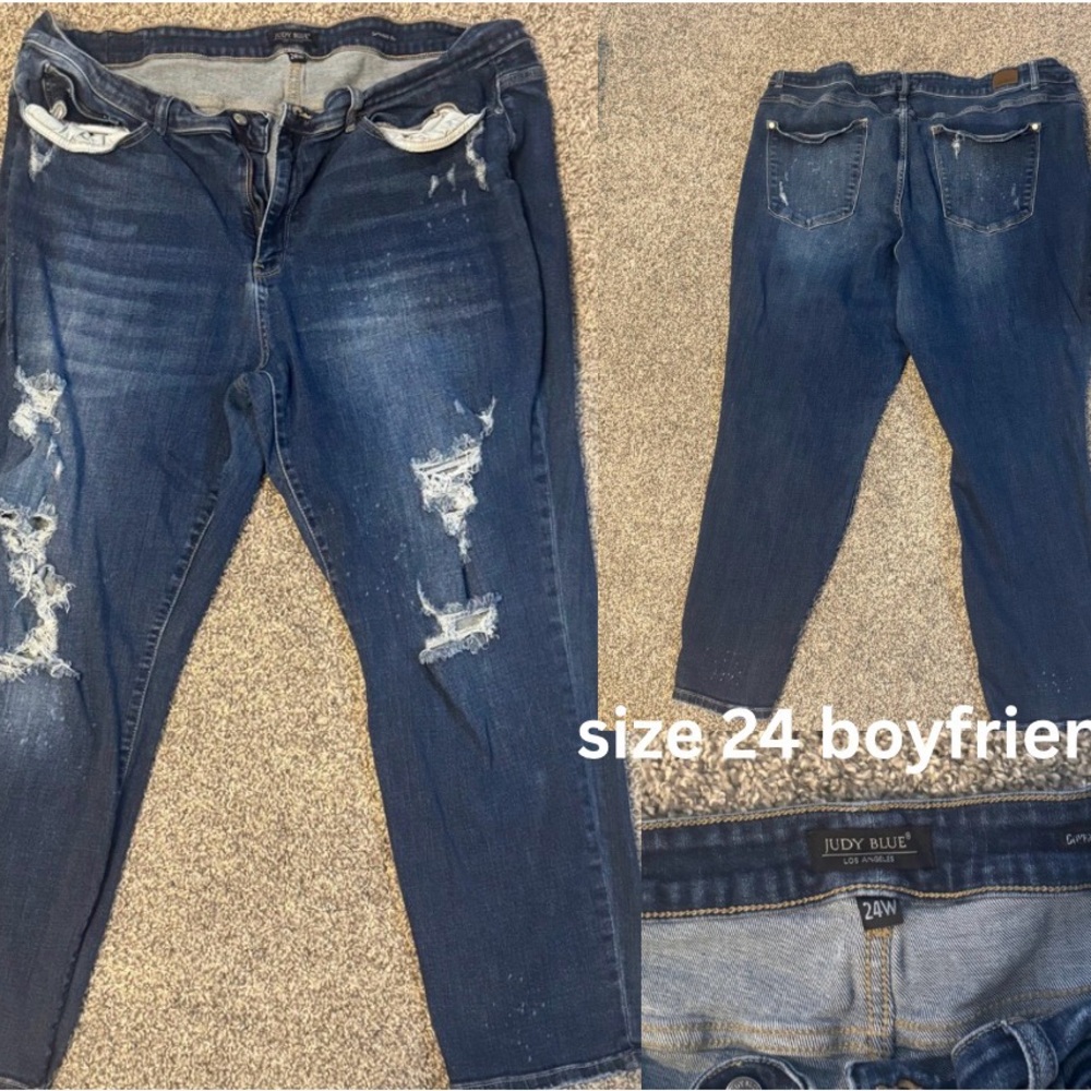 Judy BlueDistressed Blue Jeans